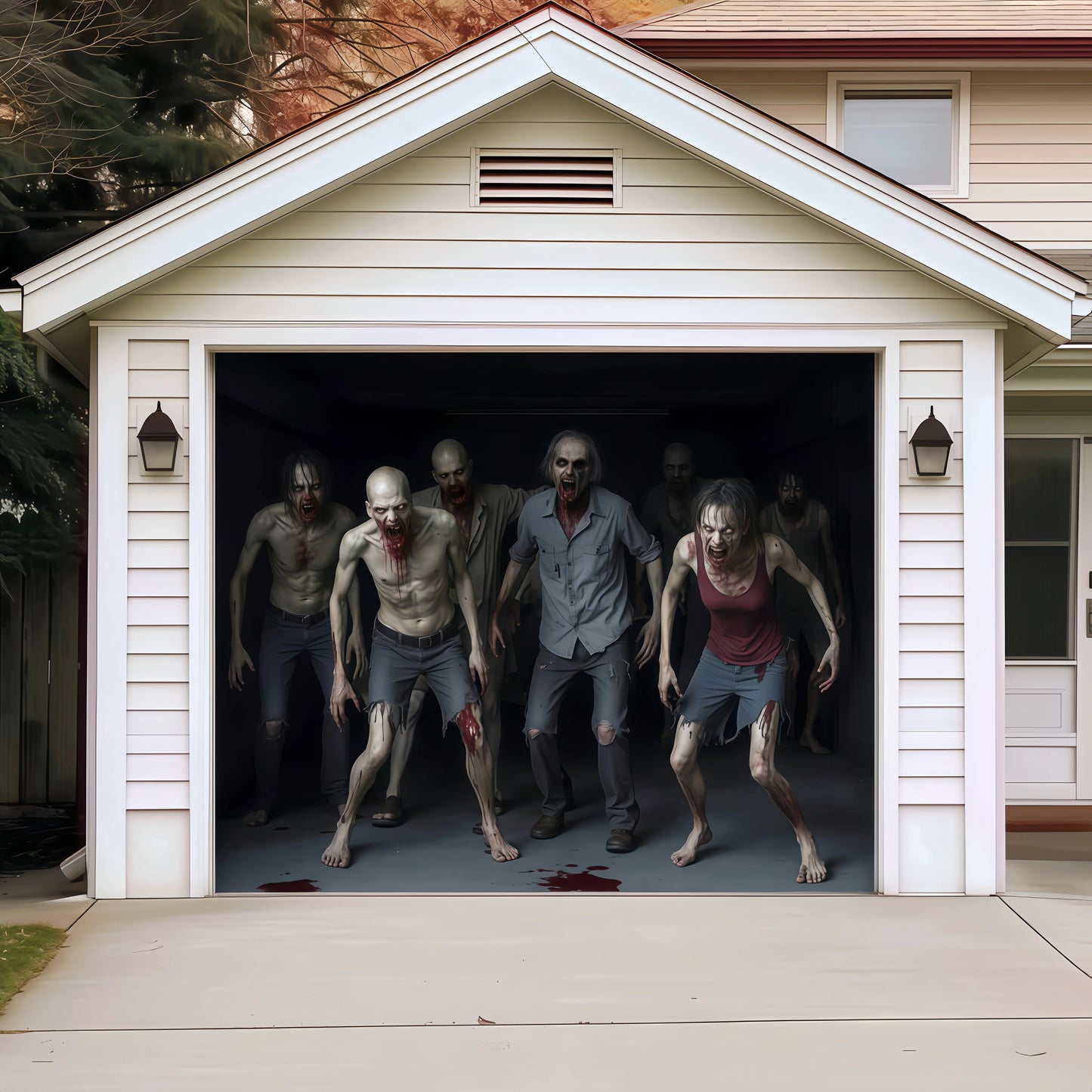 🔥Limited-time 50% off sale | Halloween Garage Door Cover