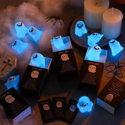 🎃Halloween Sale👻Glow in the Dark Mini Ghost Figures with Box