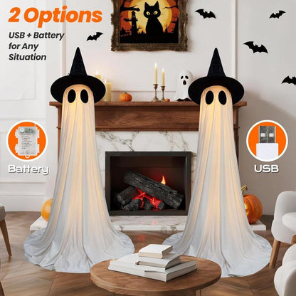 5ft Spooky Ghost Decor